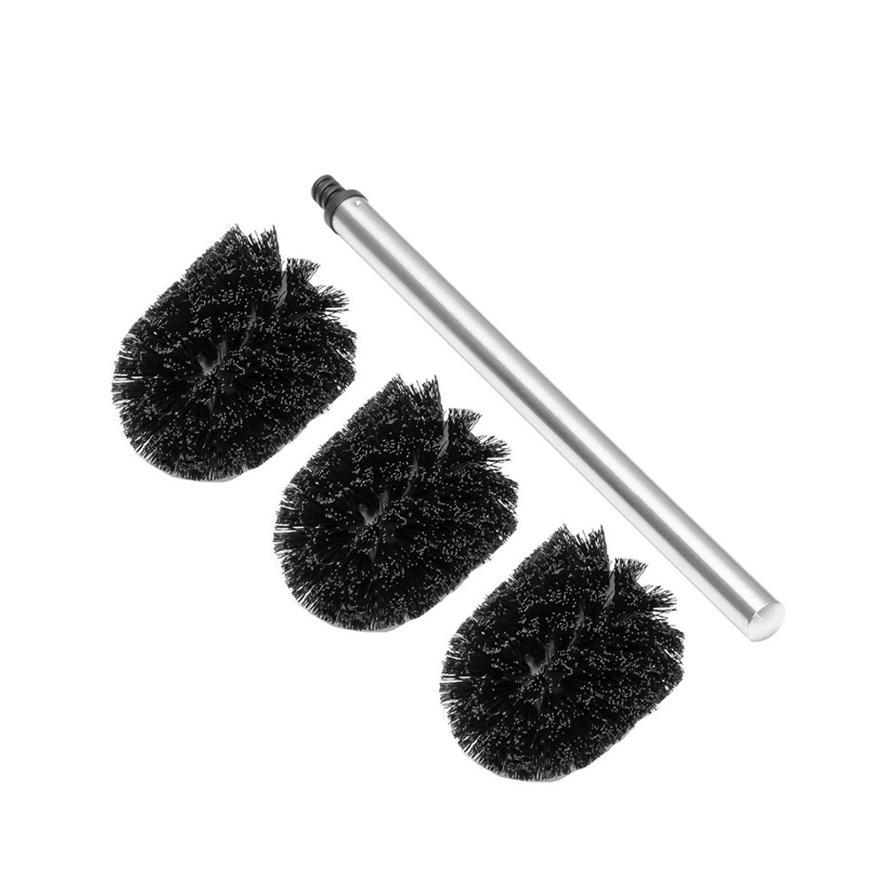 3x 不鏽鋼馬桶刷 黑色1桿+1刷頭(3套） UB0287