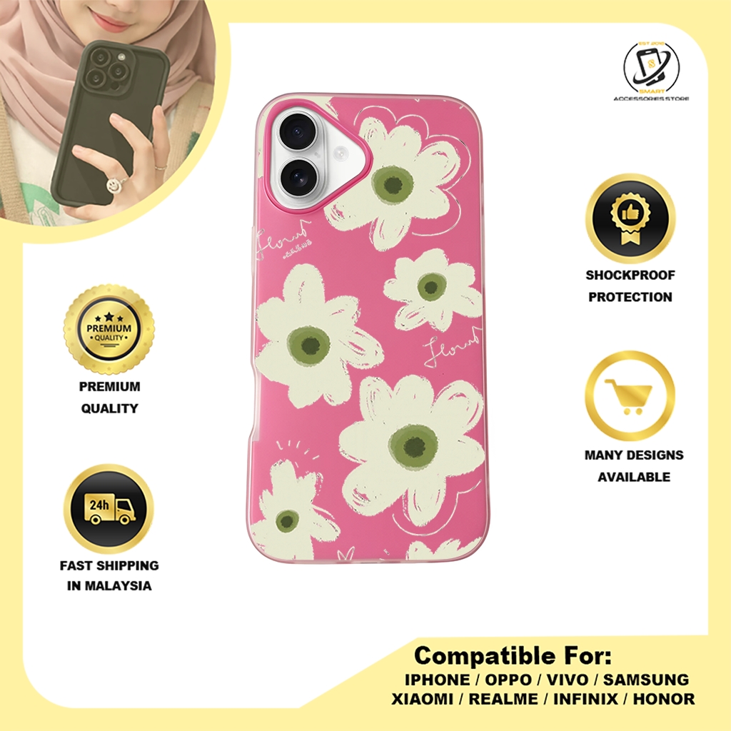 JELLY CASE PHONE FOR IPHONE - DESIGN FLOWER J