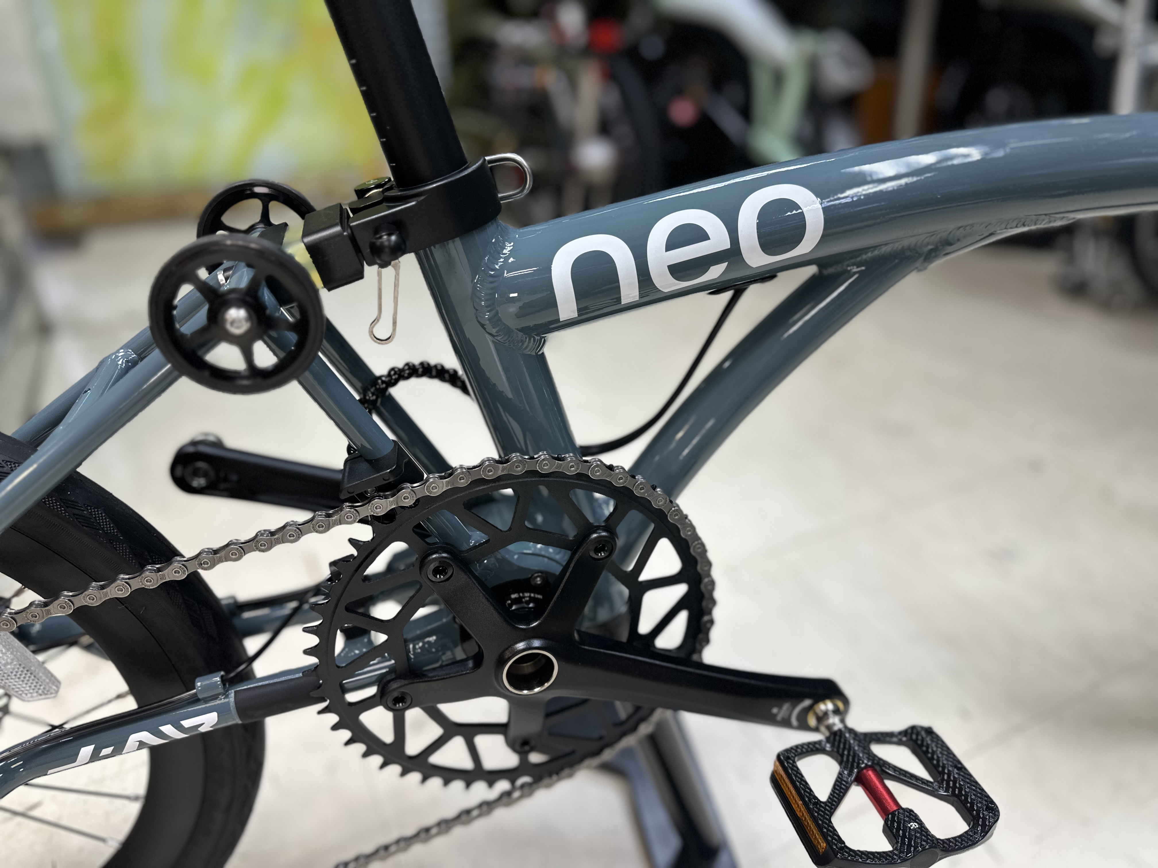 Java Neo 349 16” 碳纖維前叉 拉線轉波 9speed 