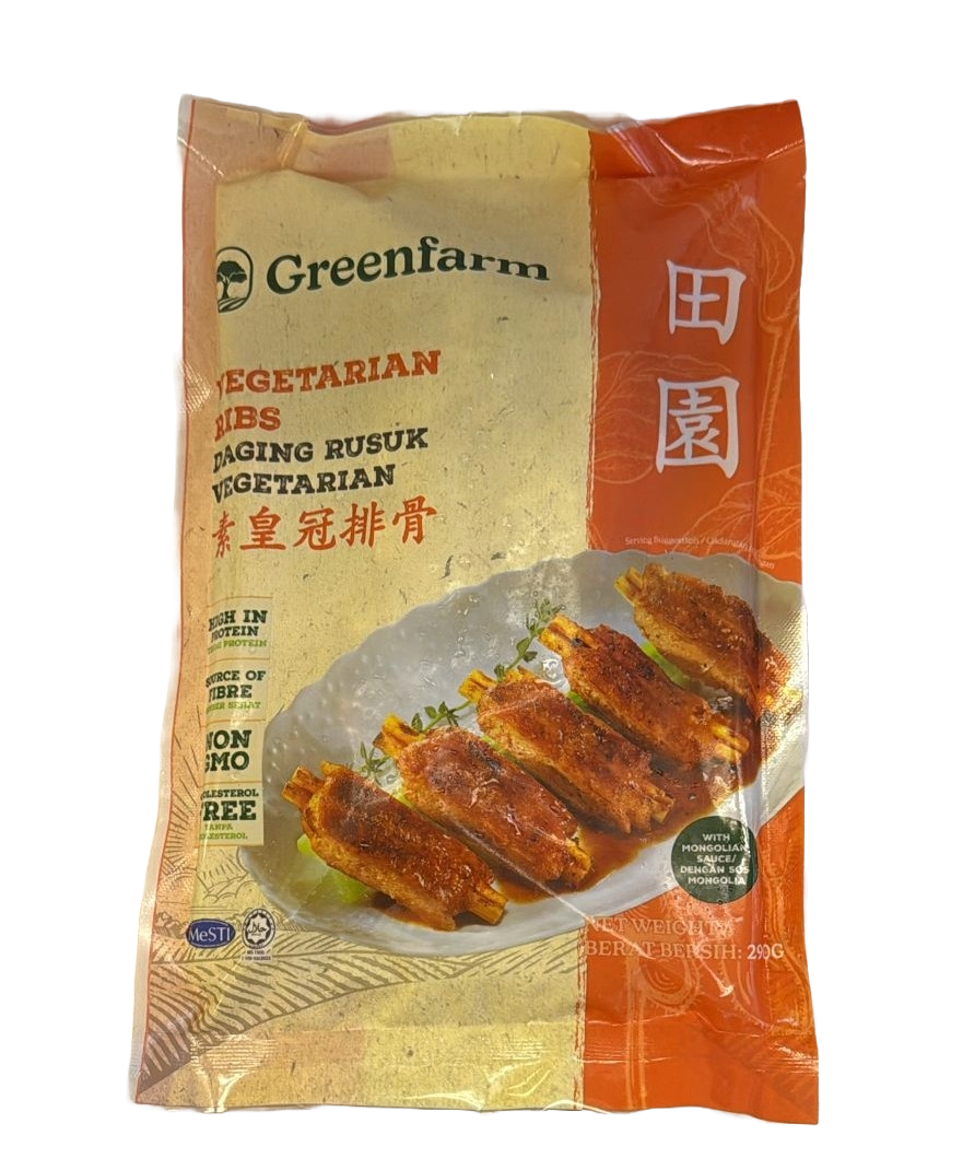 田園-素皇冠排骨(蛋素) 290g/ Greenfarm Vegetarian Ribs (Ovo) 290g