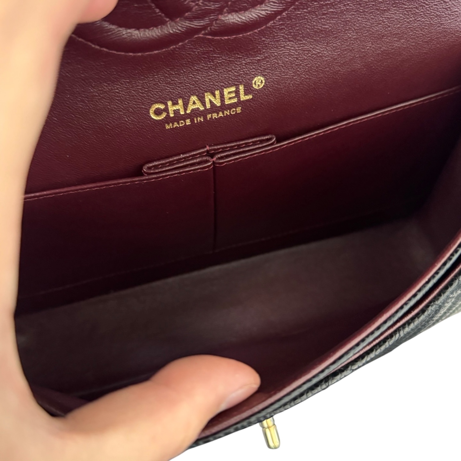 Chanel Caviar CF25 荔枝枝金扣