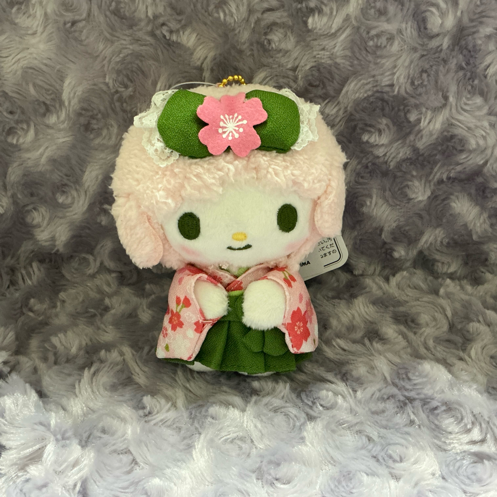 「現貨」Sanrio櫻花抹茶著物公仔匙扣