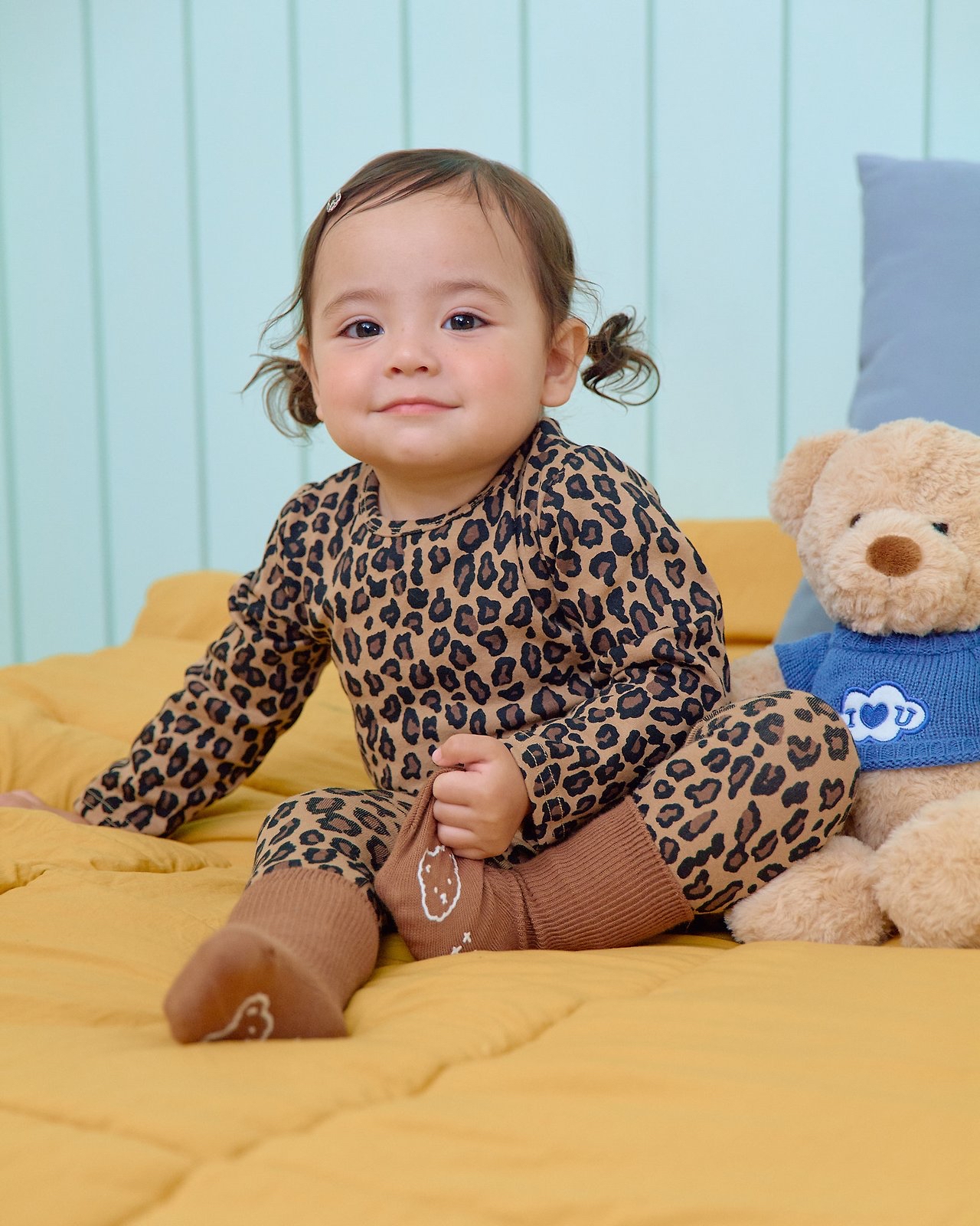 OOTT | Little Leopard Print Loungewear set