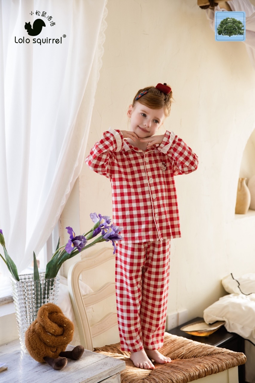 LLSQ Hello Kitty Red Checkered  Antibacterial PJ 