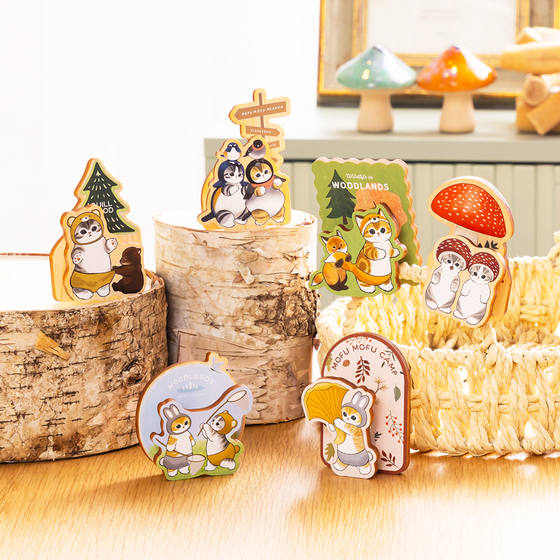 🎀【預訂】Mofusand Woodlands 盲盒動物造型木質夾子