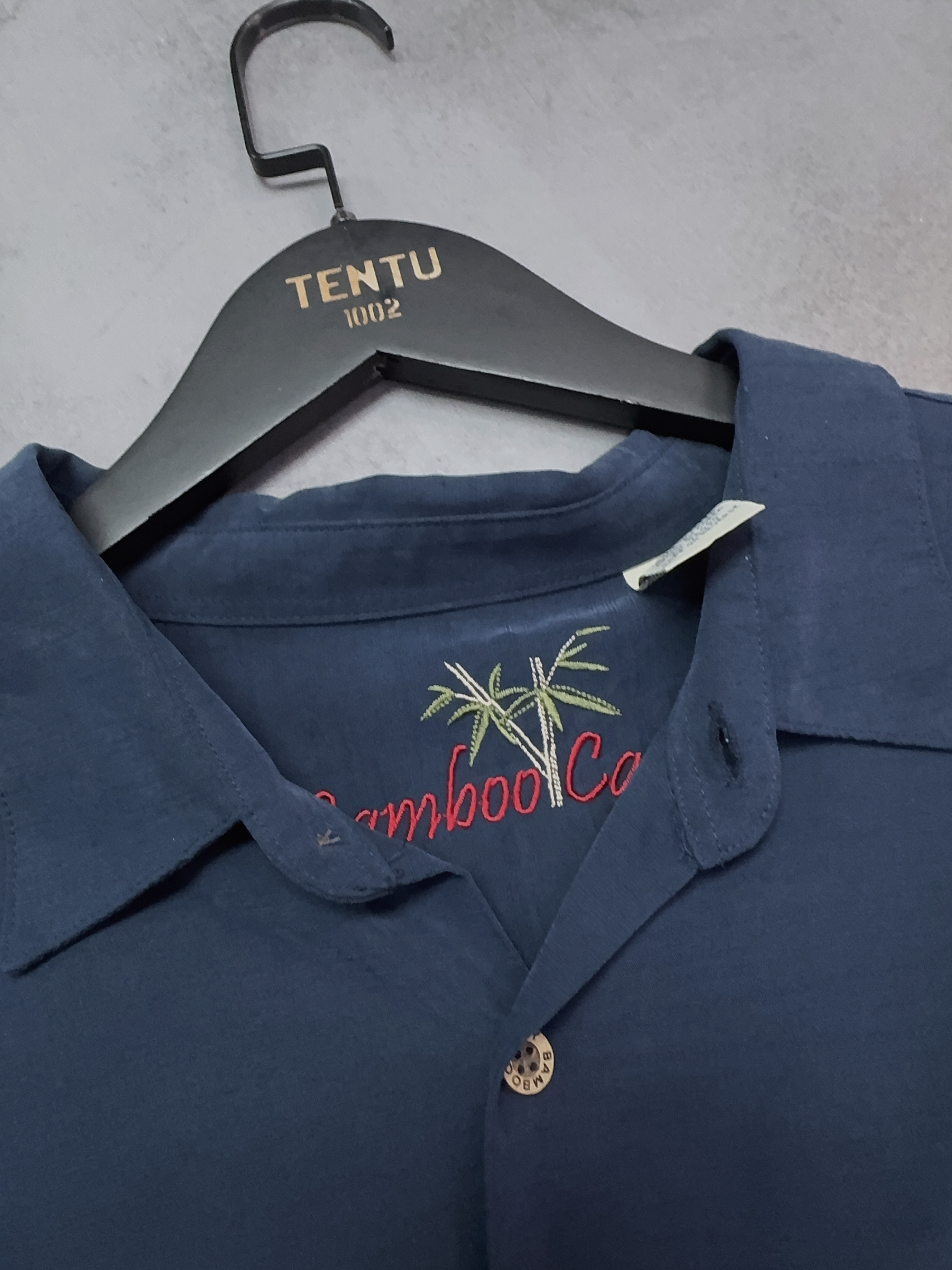 Navy Bamboo Cay Shirt -XXL