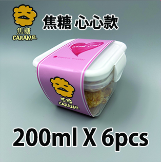 【心心紙腰封】焦糖味200ml 密實盒X 6盒