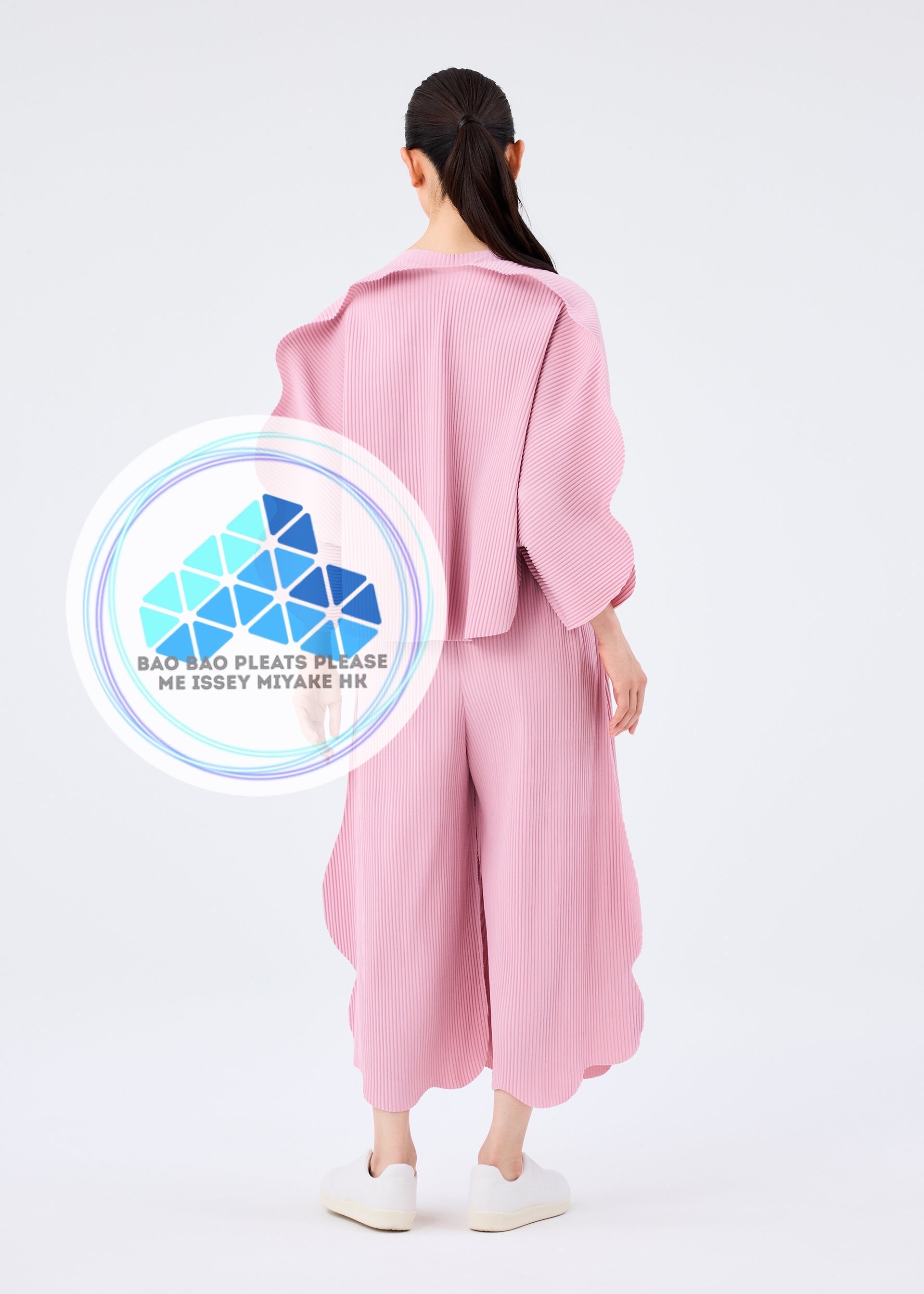 me Issey Miyake wave knit pants 立體剪裁闊腳8分褲