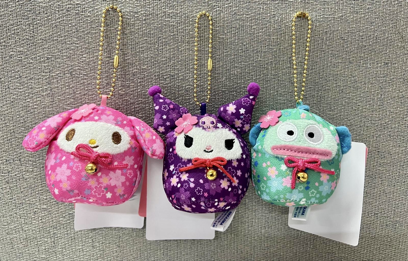 🎌日本直送🎌 Sanrio 卡通 達摩造型 櫻花豆袋公仔掛飾