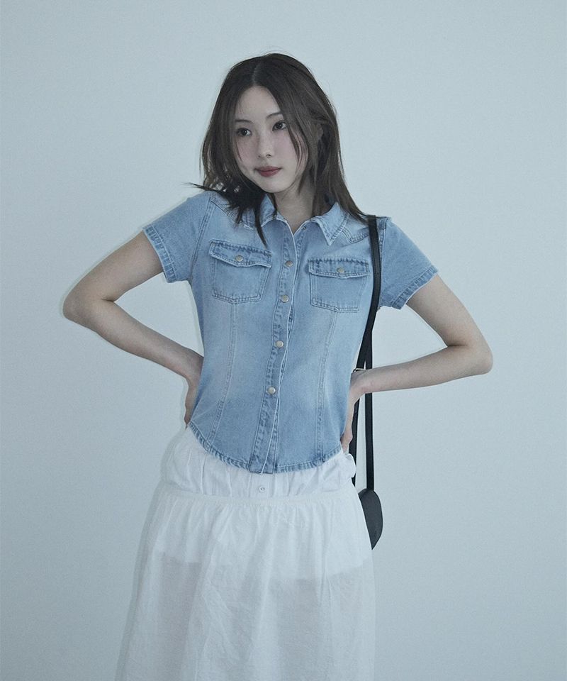 🇰🇷訂購｜AMES ｜DENIM SHORTSLEEVE SHIRTS 3色 