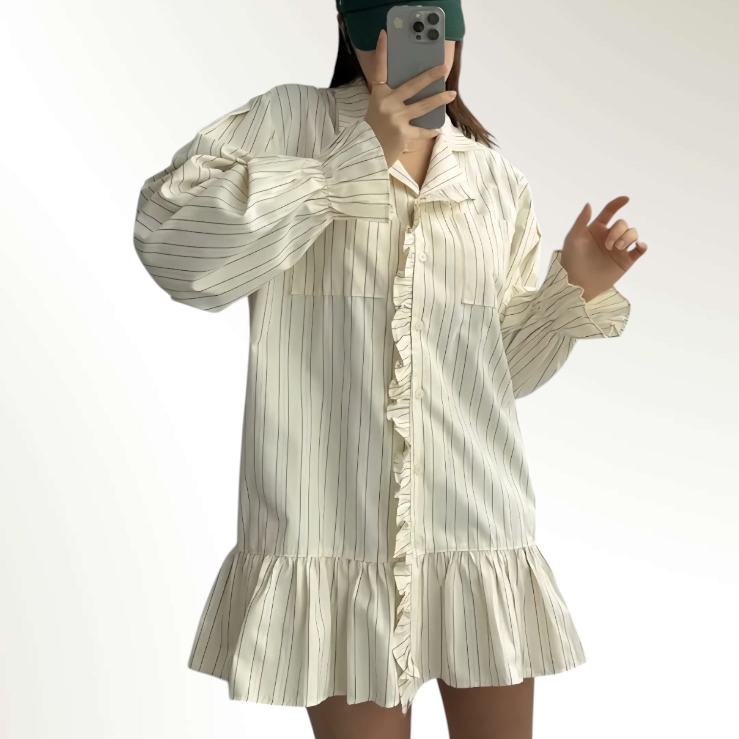 221123 直條waffle邊外套