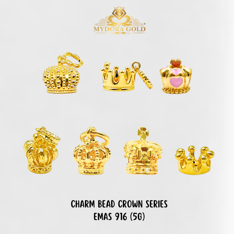 MYDORA Charm Bead Crown Series (5G) I EMAS 916/22K