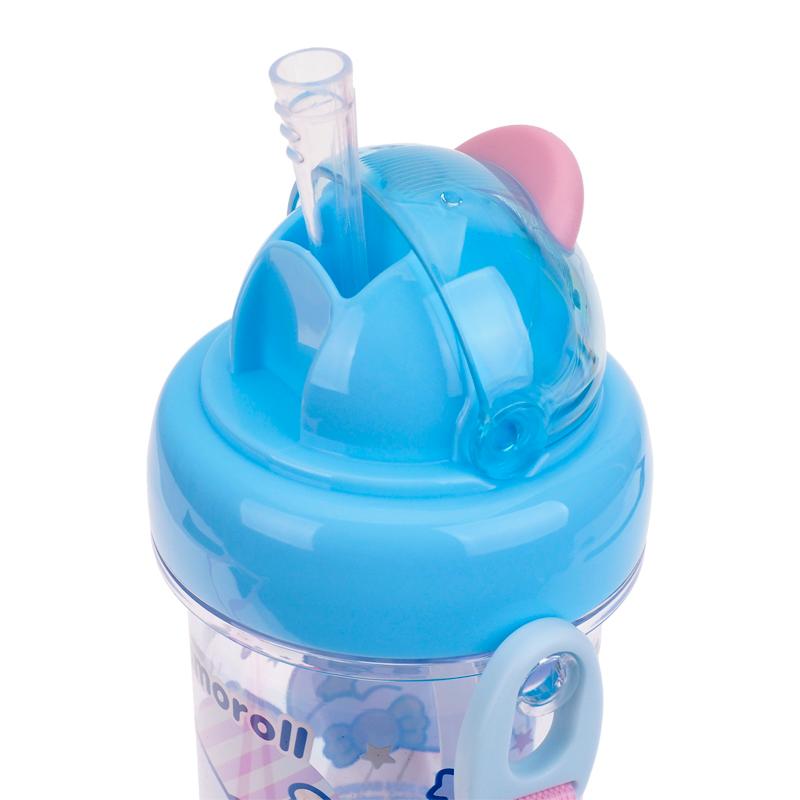 Cinnamoroll 450ml BPA & BPS Free Water Bottle w/ Straw & Neck Strap 膠水樽連飲管及頸繩