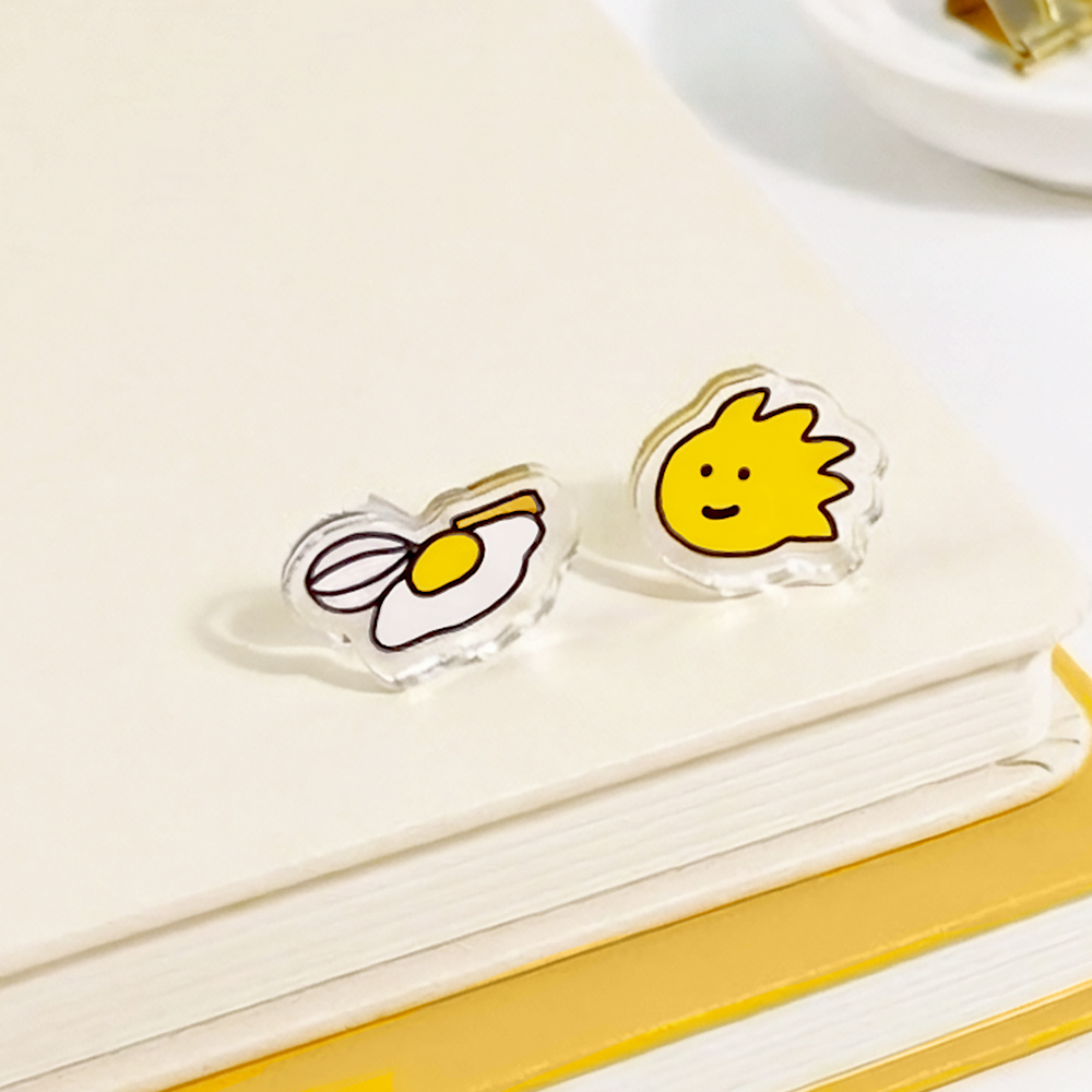 【台灣7-11 預購】JOGUMAN 壓克力耳環（ANKYLO款）