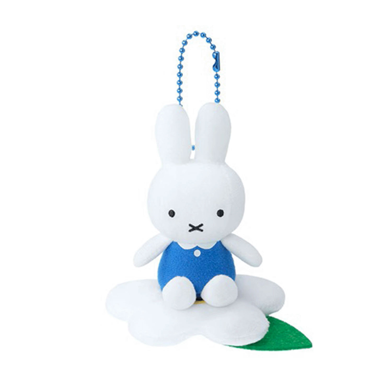 【預購7/26截單】Miffy - 公仔掛飾 (藍色白花坐姿款)