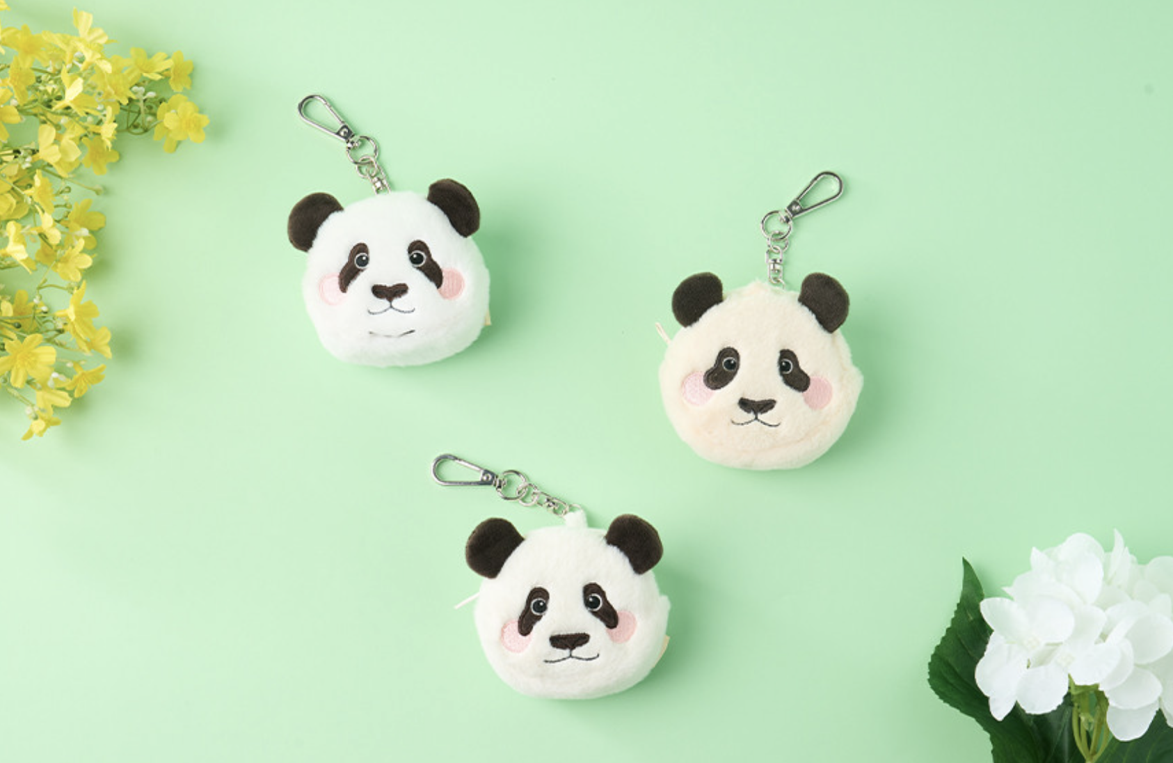 📦訂購 韓國代購 Everland Bao Family 寶家族 熊貓 小物袋鎖匙扣 