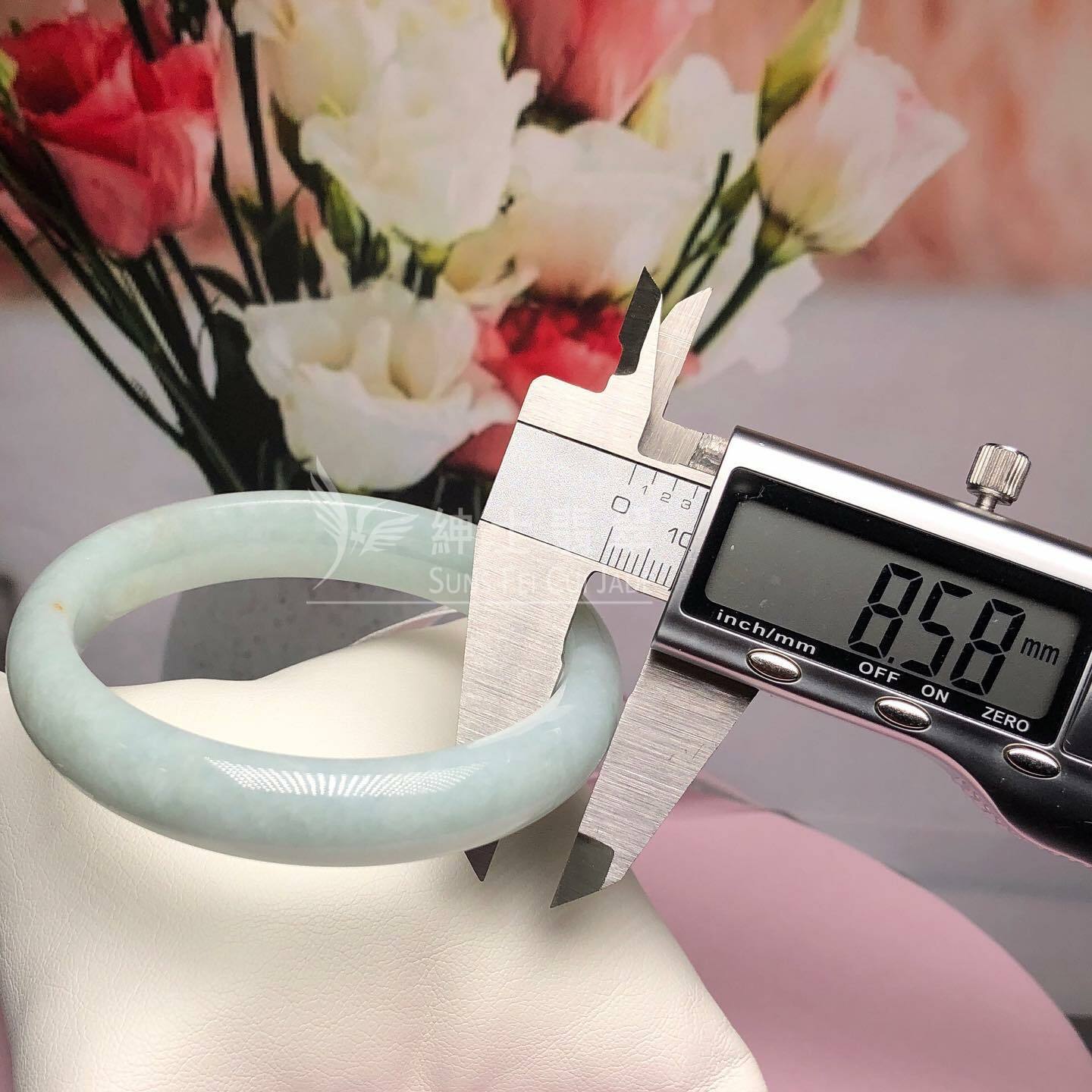 擺三橋蘋果綠福鐲59mm