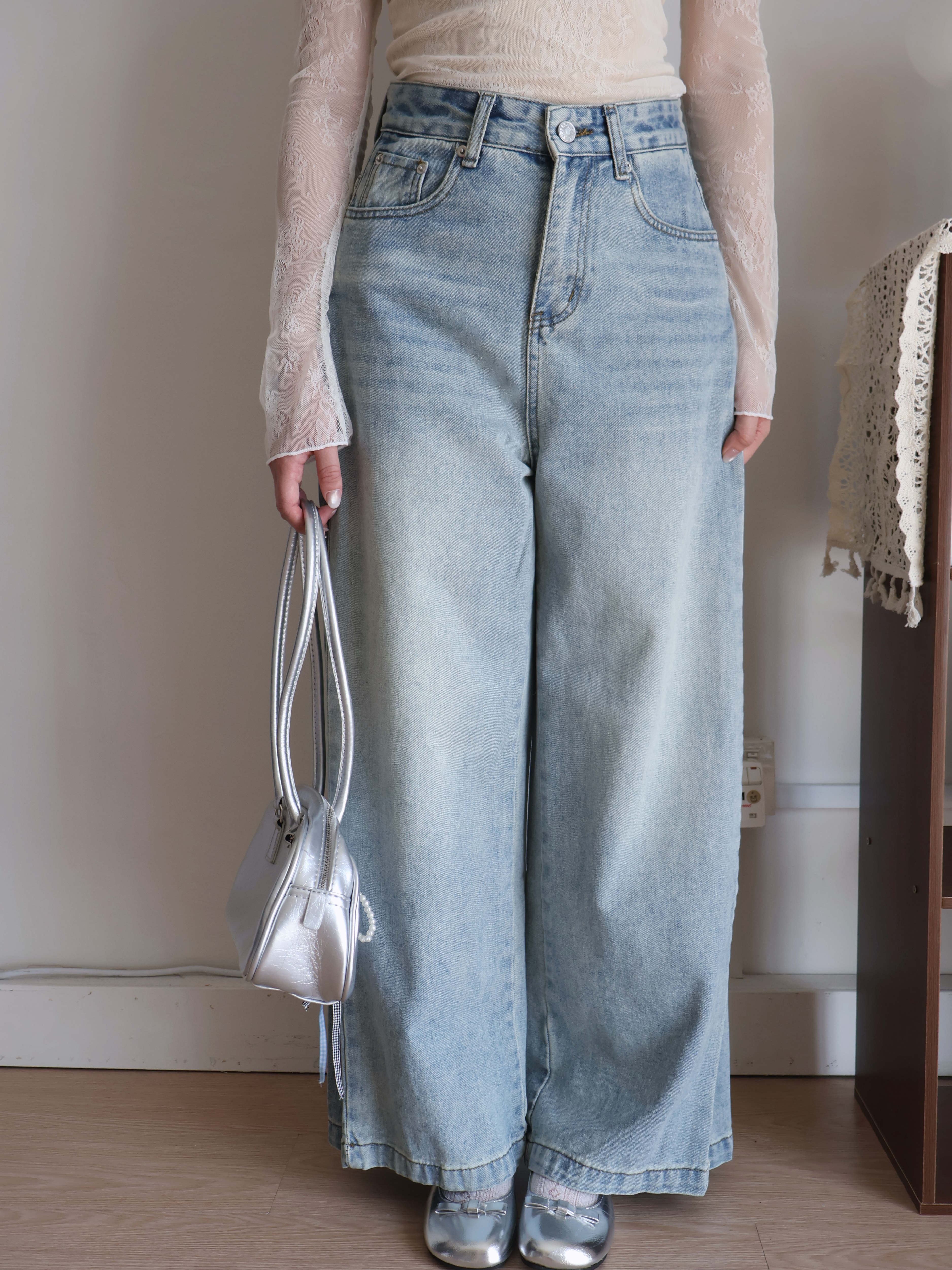 Billie Barrel Jeans | Light Blue