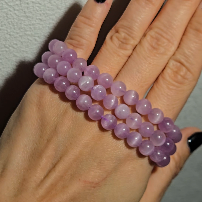High-grade cat's eye kunzite bracelet - JW63
