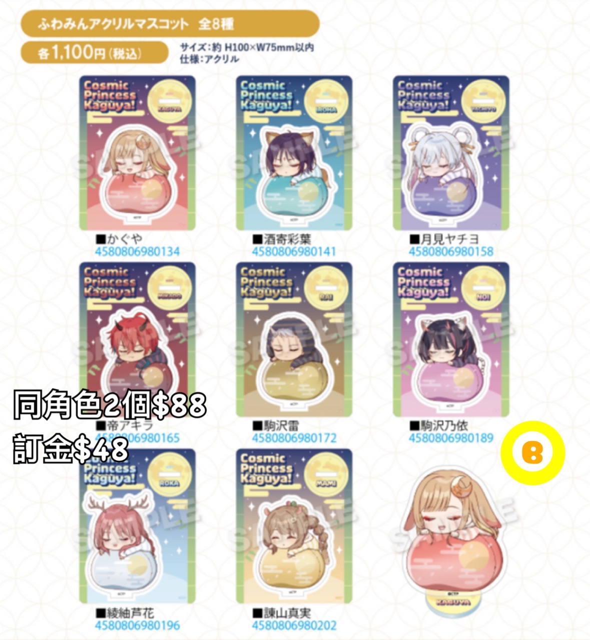 Preorder預訂7/2026年超時空輝耀姬 ふわみん立牌