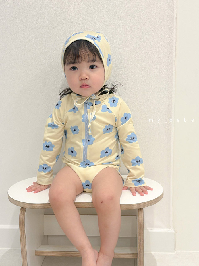 🇰🇷mybebe 泳衣+帽