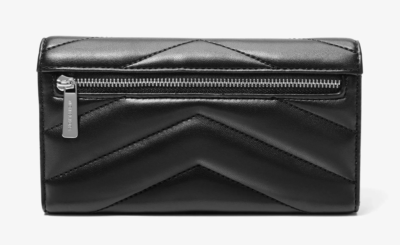 Michael Kors Jet Set Travel Large Quilted Tri-Fold Wallet