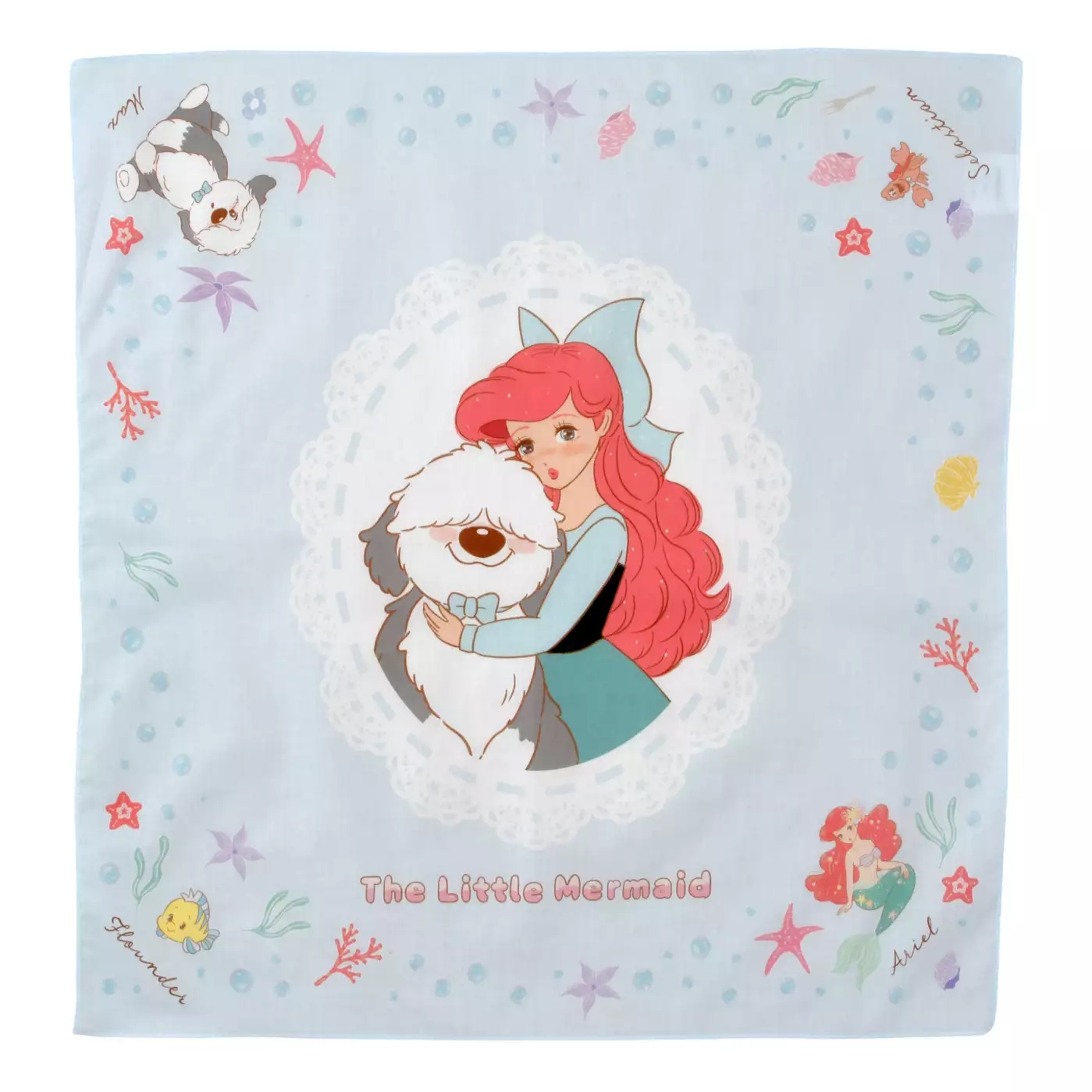  🌸 【預訂】Ariel & Max Mini Towel - The Little Mermaid.Illustrated by mikko