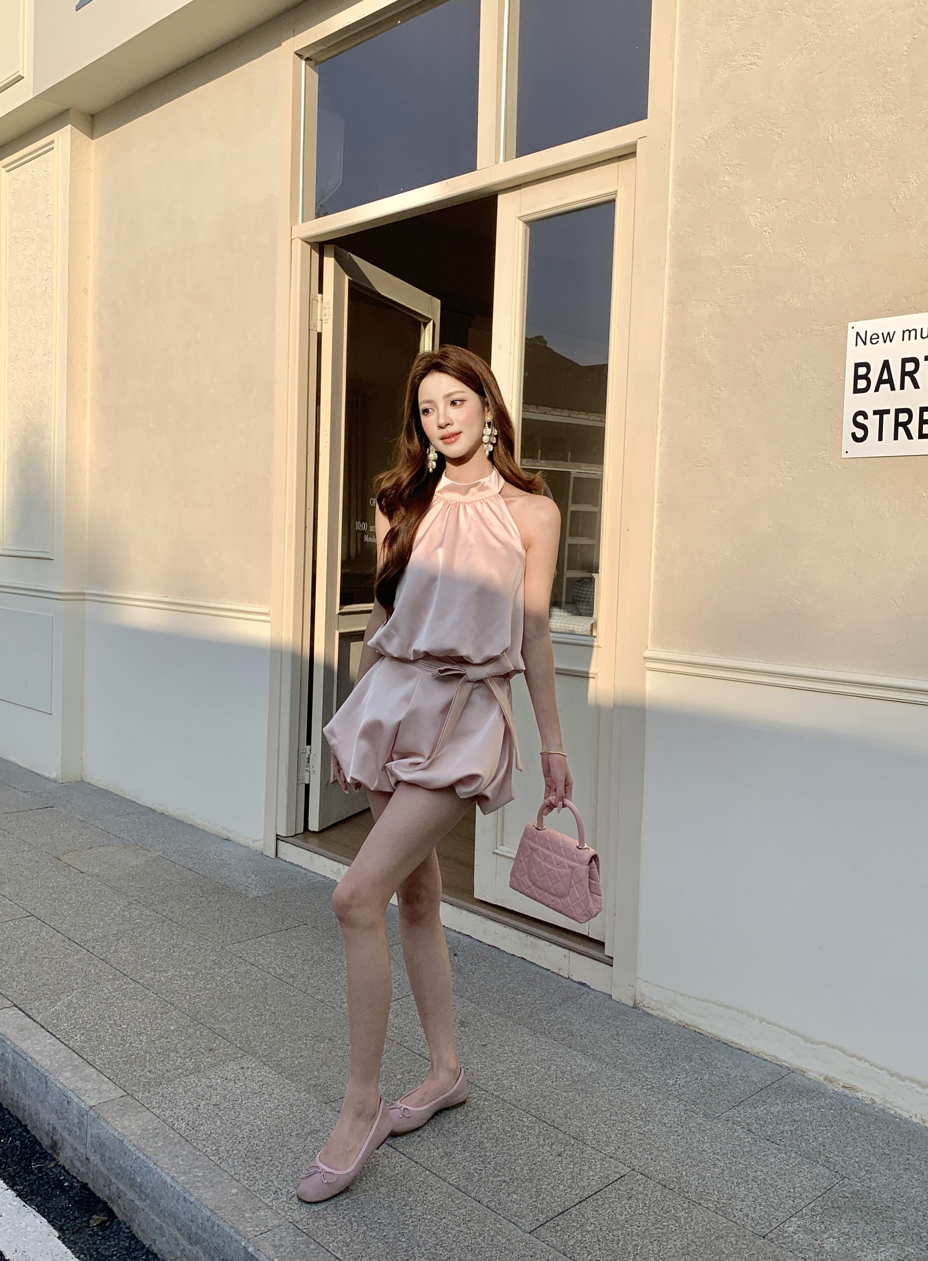 C21 新中式缎面套装