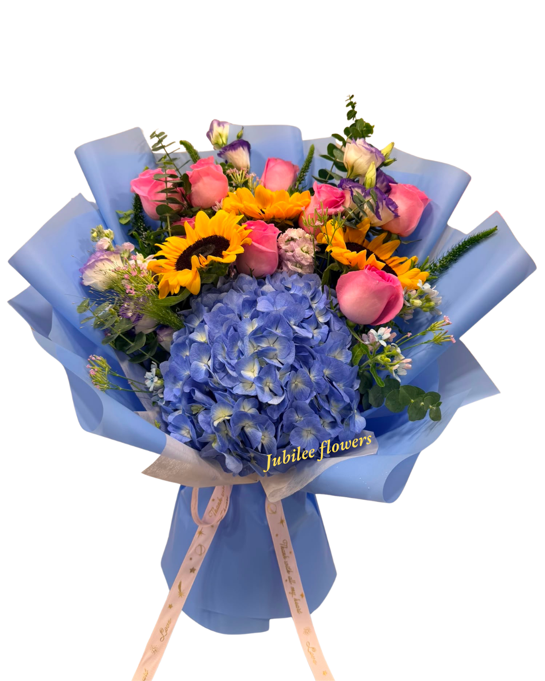 🌻向日葵 · 繡球 · 玫瑰花束