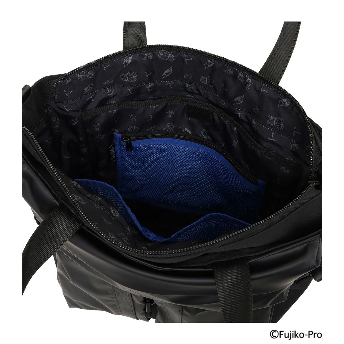 [訂購] 多啦A夢手提袋 斜孭袋 旅行袋 暗黑系列 叮噹刺繡 登山扣 | Doraemon袋 禮物