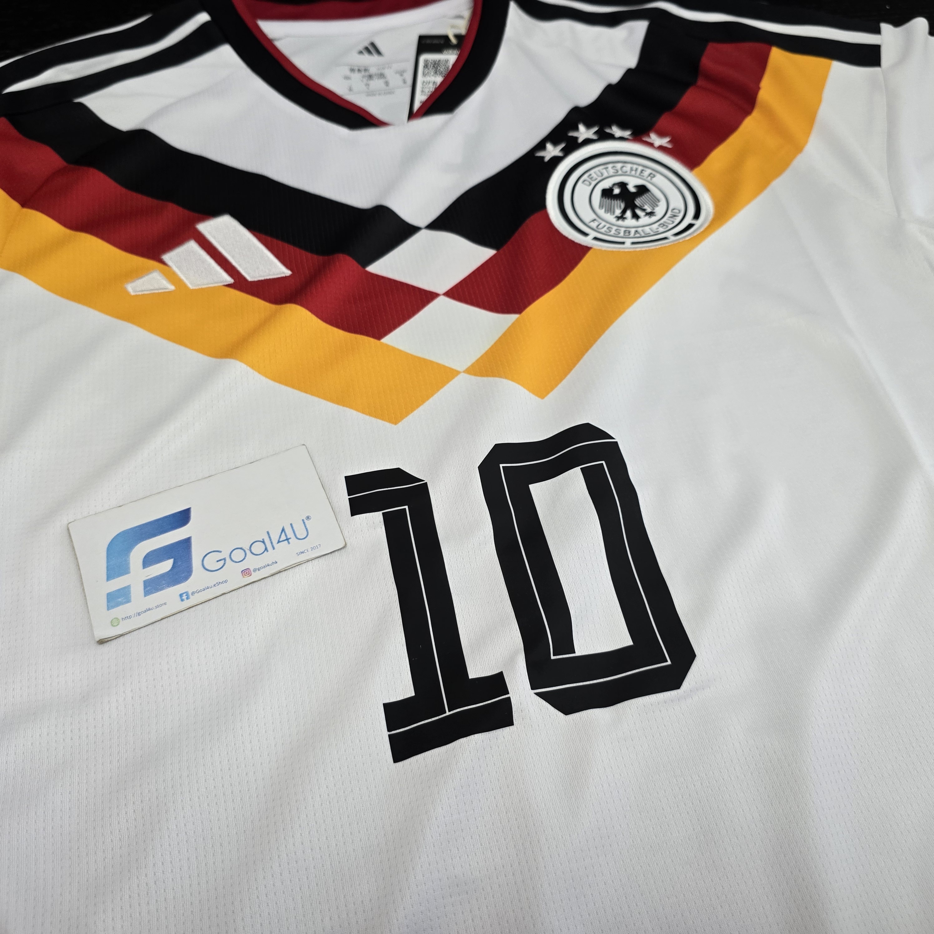 #部分碼現貨 ⚪⚫🟥🟨 向冠軍榮耀致敬的最後戰袍  Adidas Germany 德國 2025-26 主場球迷版球衣 (可加印球員印字及臂章) KD8363