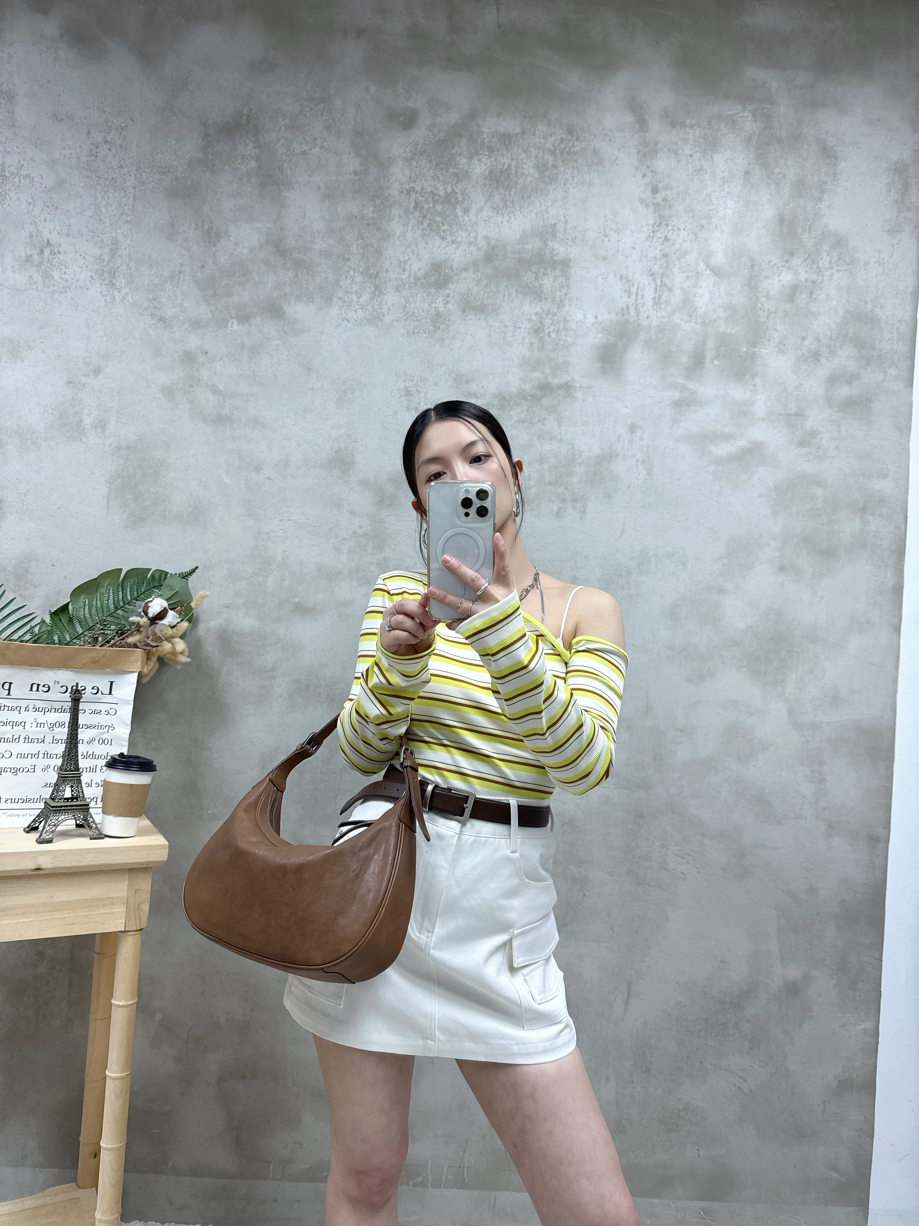 D12 鴛鴦雙袋裙褲(連黑色Belt)