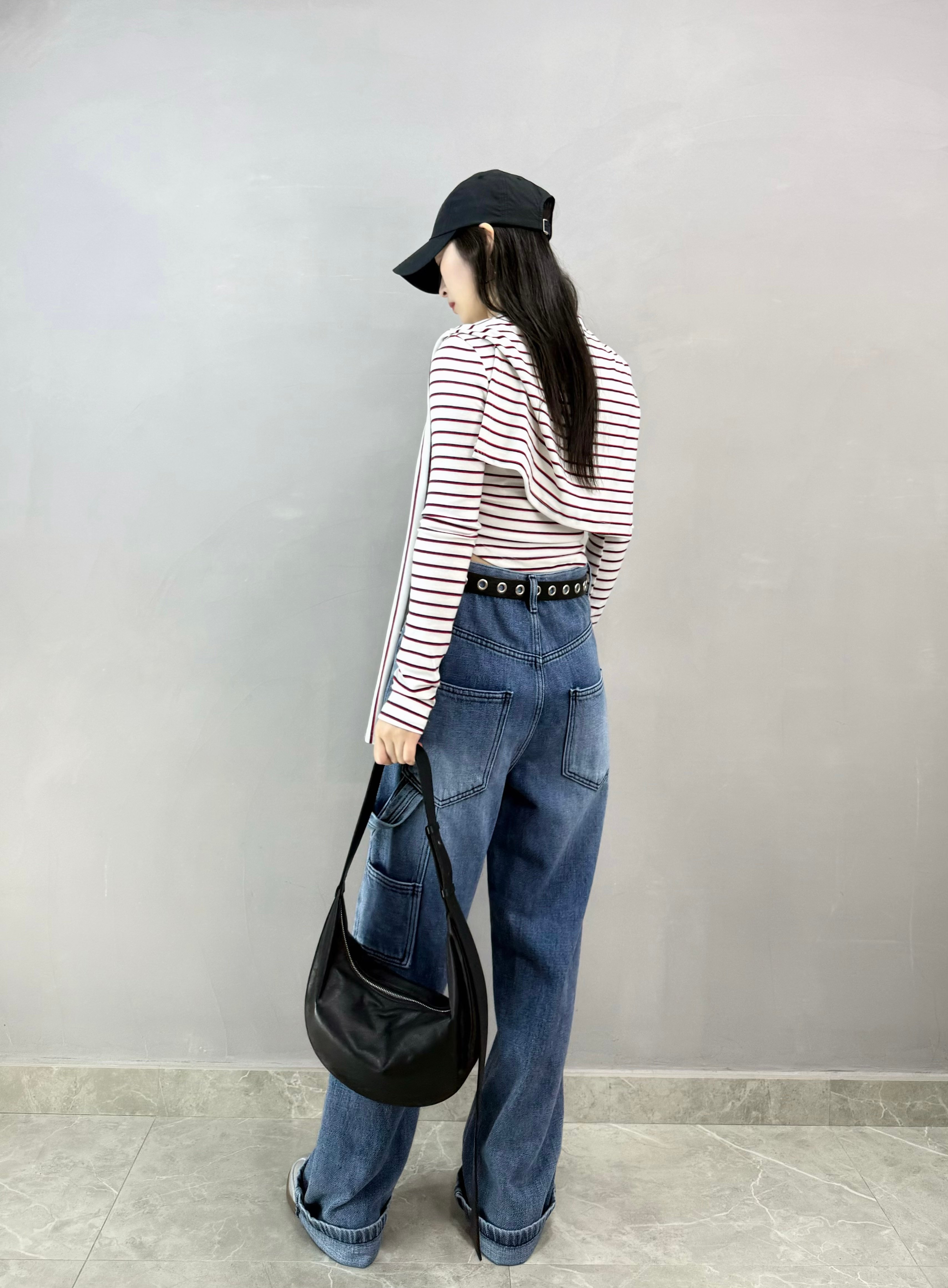 J67 車章U領Tee+披肩Set