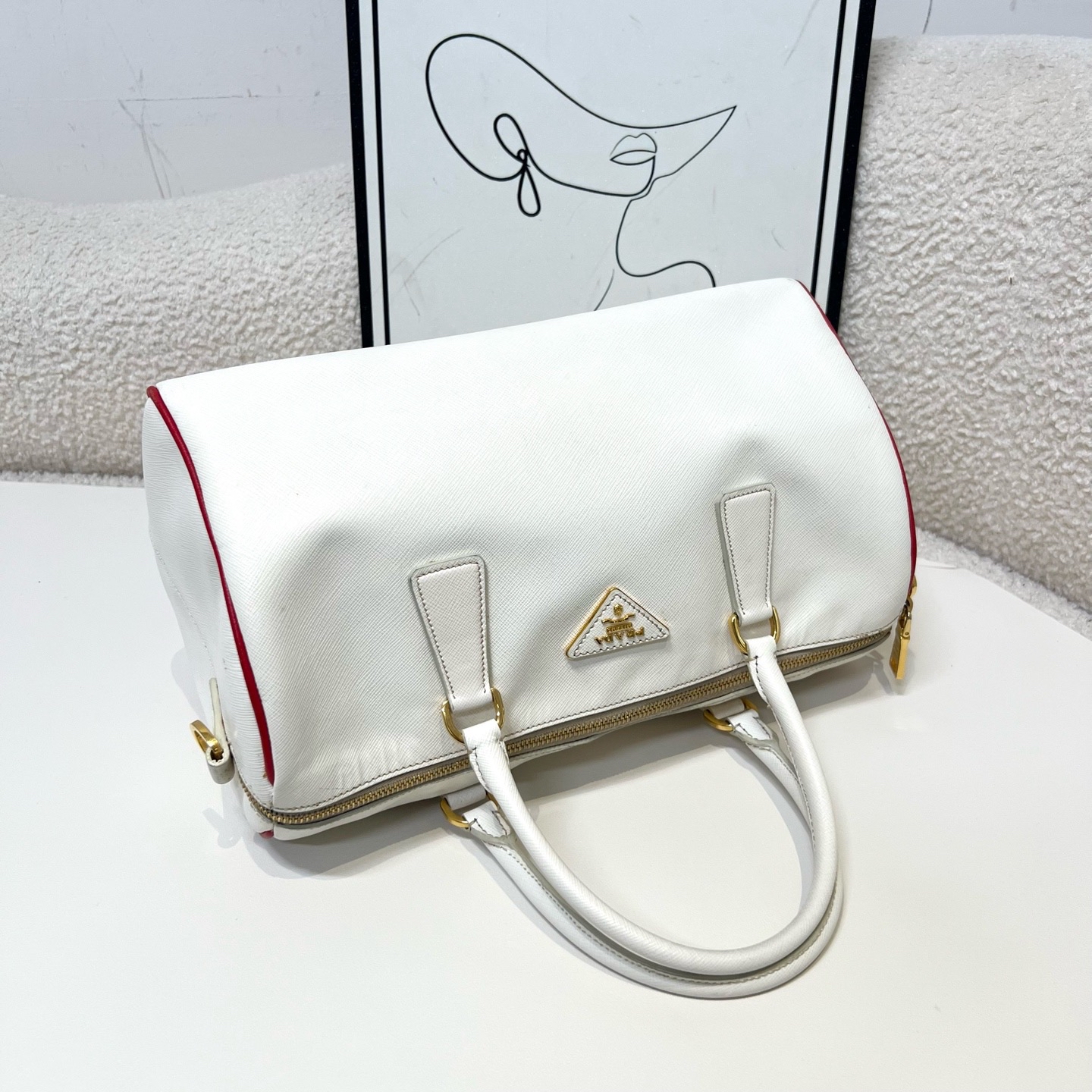 【預訂貨品】Prada 白色波士頓