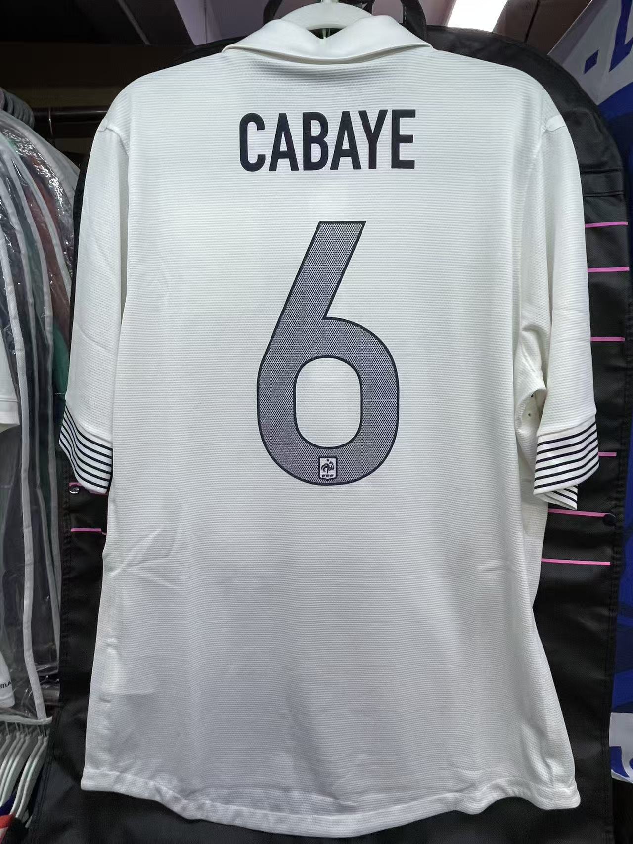 2012 France Away Authentic Shirt Size L #6 CABAYE  "BNWT"