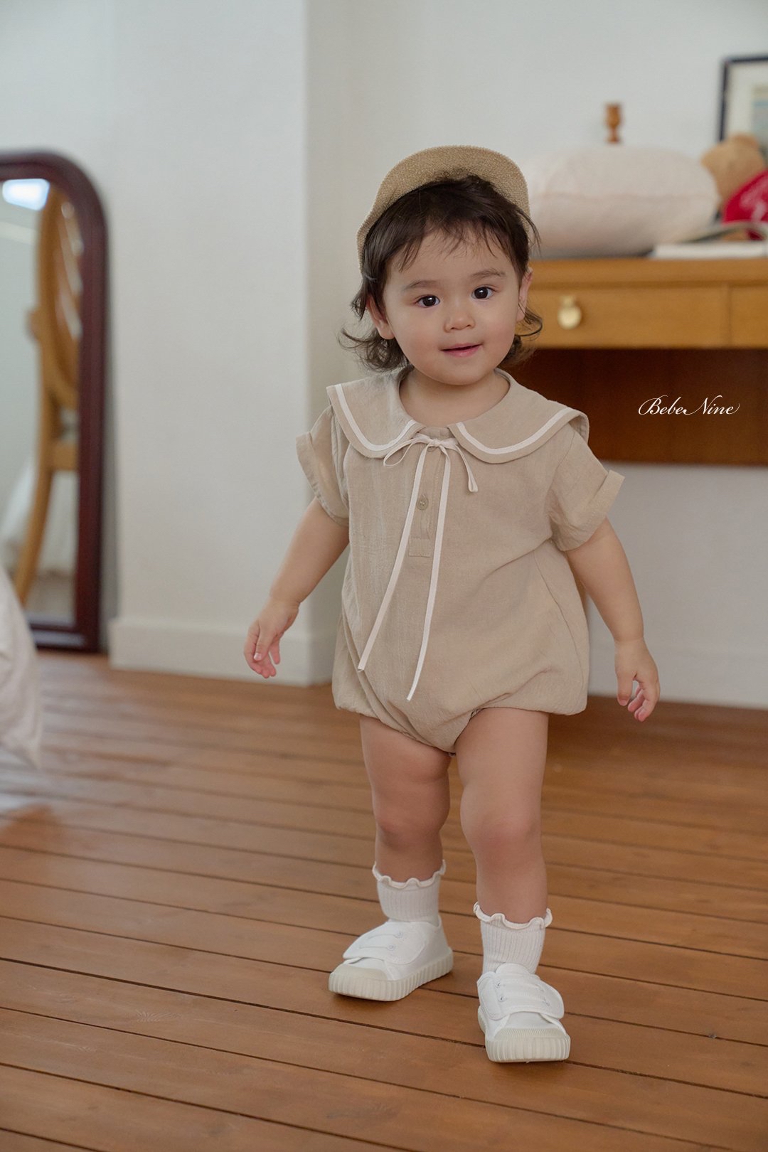 ☀️預訂 韓國直送☀️🇰🇷Bebenine兩色海洋風水手短袖包屁衣