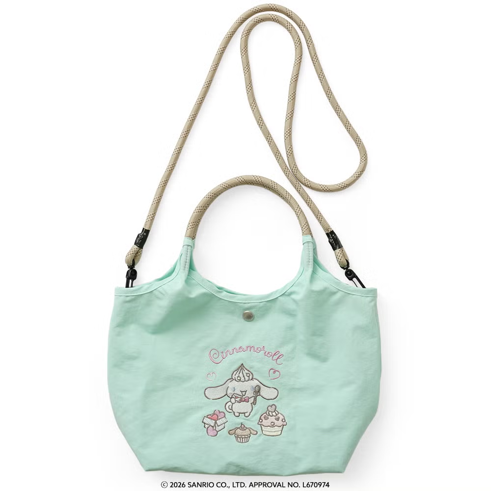 【日本直送】Sanrio × unify 輕量撥水加工刺繡兩用袋 4L