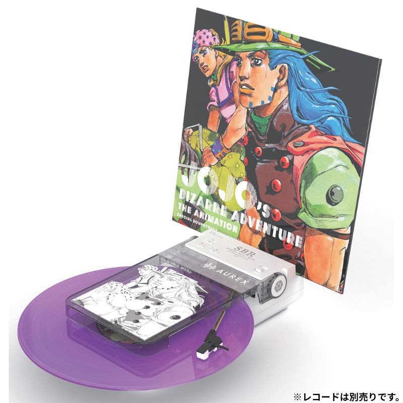 日本限定 JOJO magazine 2026 SPRING ／ 黑膠 SOUNDTRACK ／ 黑膠唱片機 AUREX AX-RP10