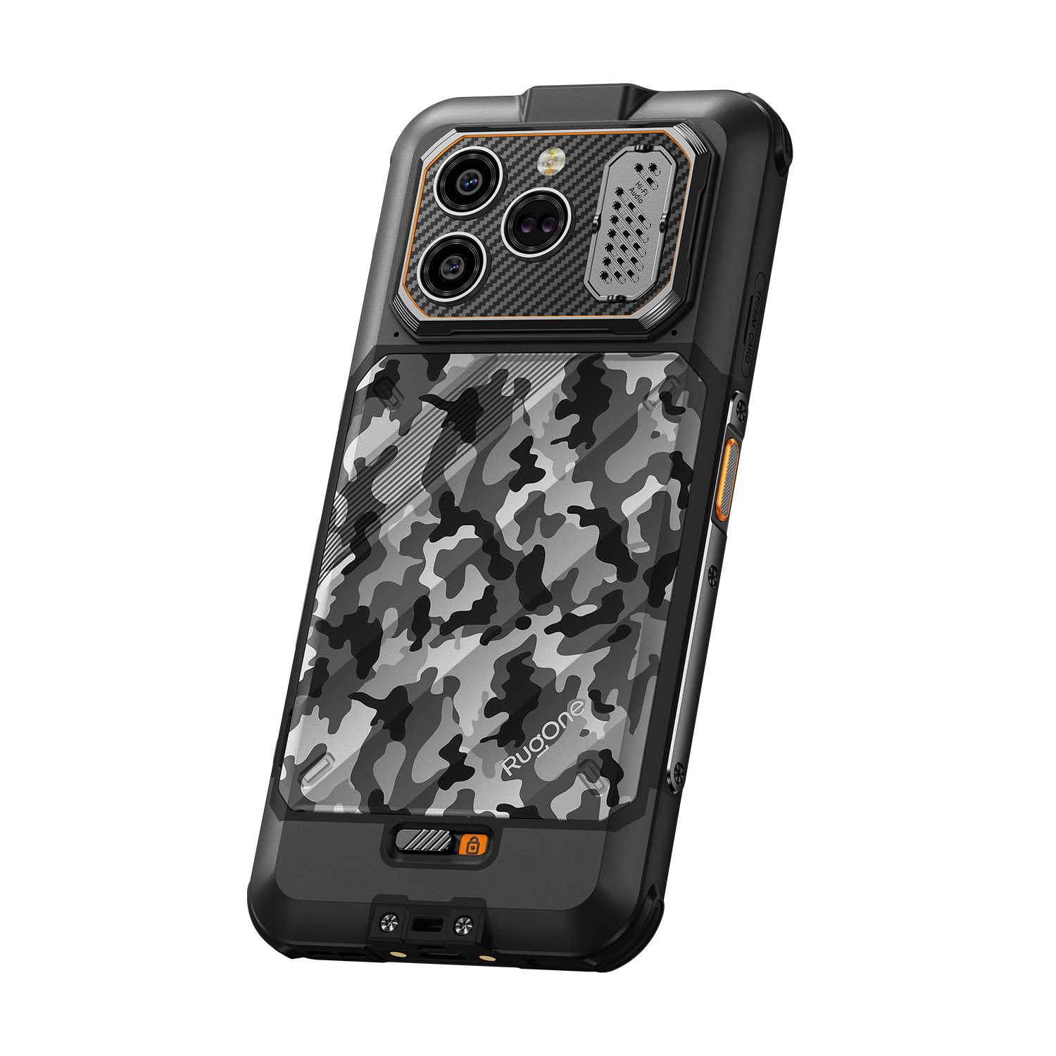 RugOne Xever 8 | 6.5吋 120Hz 4800mAh 可換電池 夜視 手電筒 117dB喇叭 支援eSIM 三卡槽 Widevine L1 AI工具 三防手機 Rugged Phone