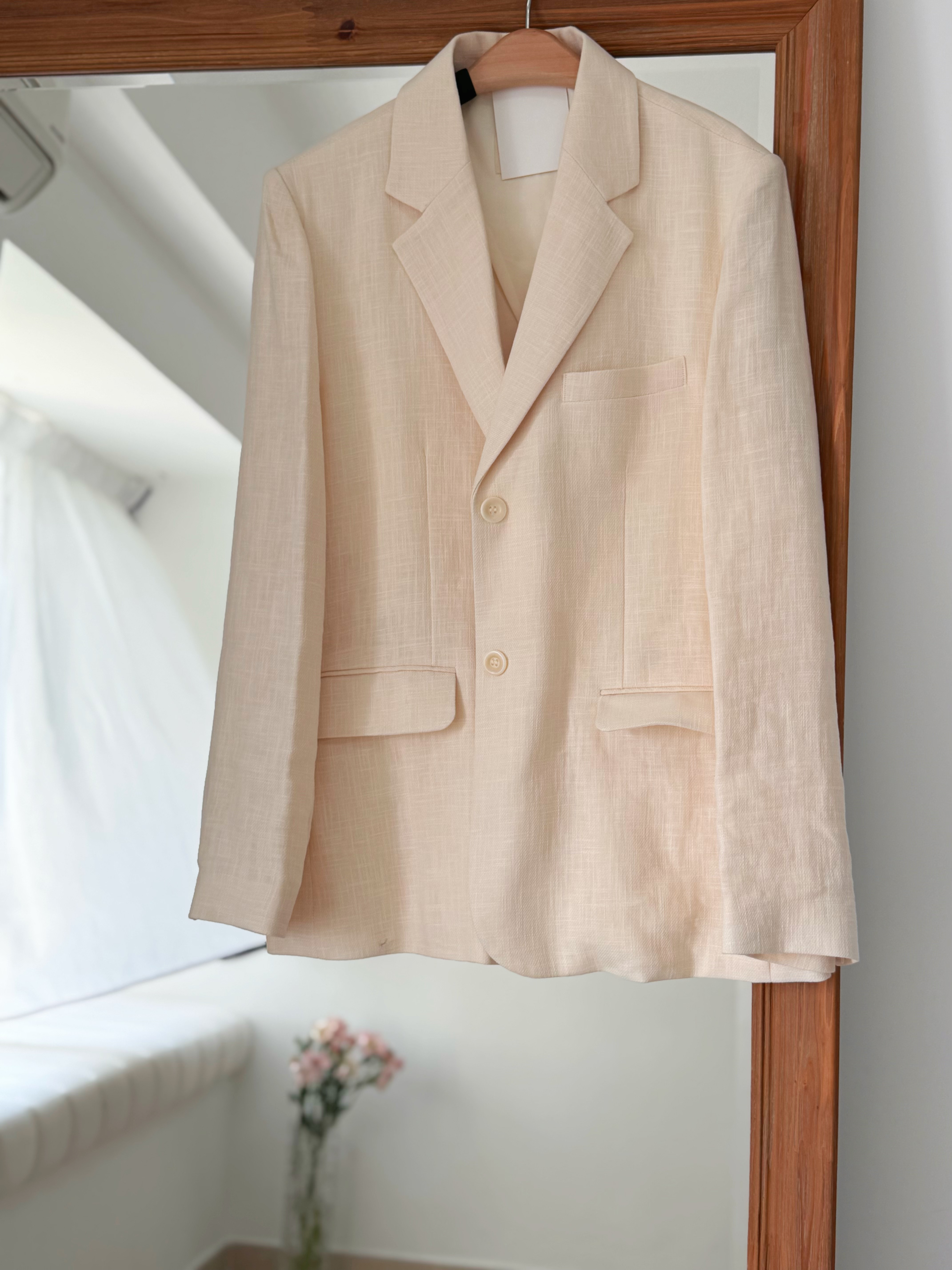 Summer Linen Blazer  (Cream only)