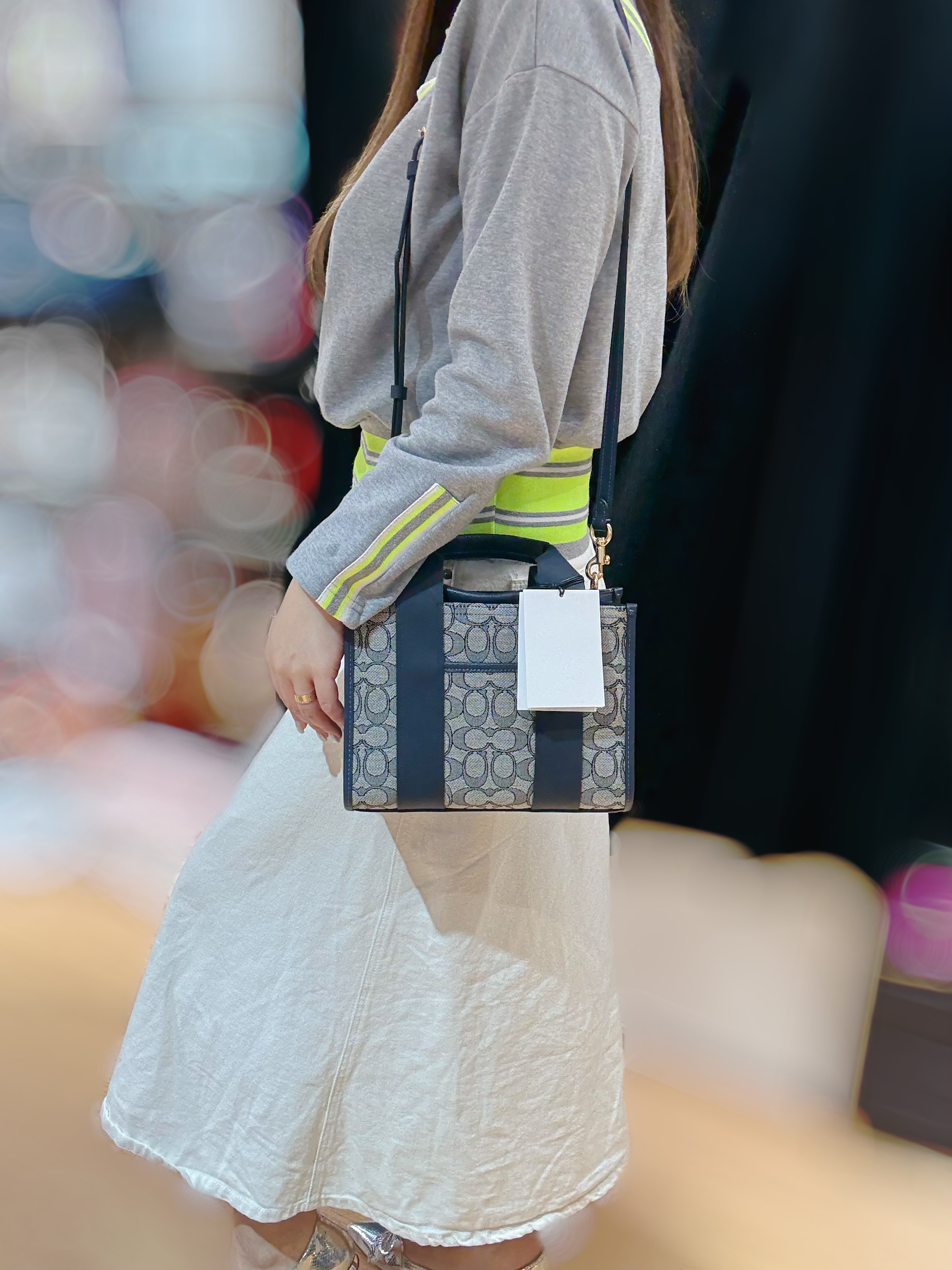 Coach Smith tote canvas/navy/m