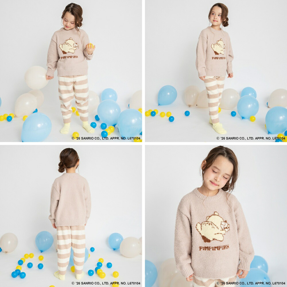🆕【⭐訂購⭐】 🇯🇵日本直送🌀#Sanrio #Pompompurin / #Cinnamoroll 棉花糖針織長袖家居服🌀[ELJA-0076][261108]