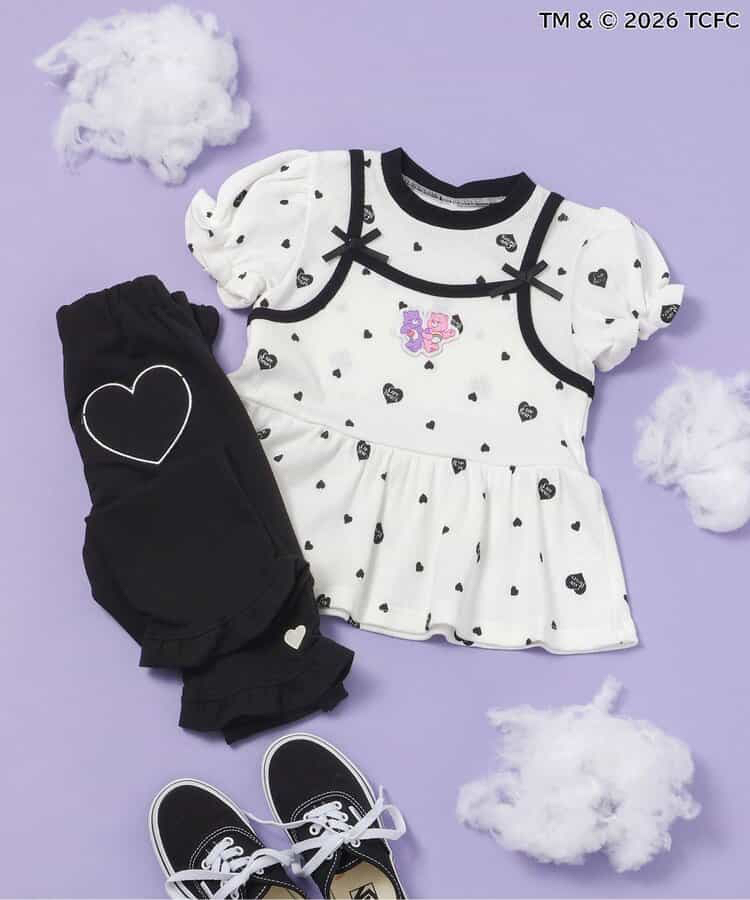 🇯🇵預訂 日本直送🇯🇵Apres les cours x Care Bears系列三色人物貼花吊帶短袖層疊上衣