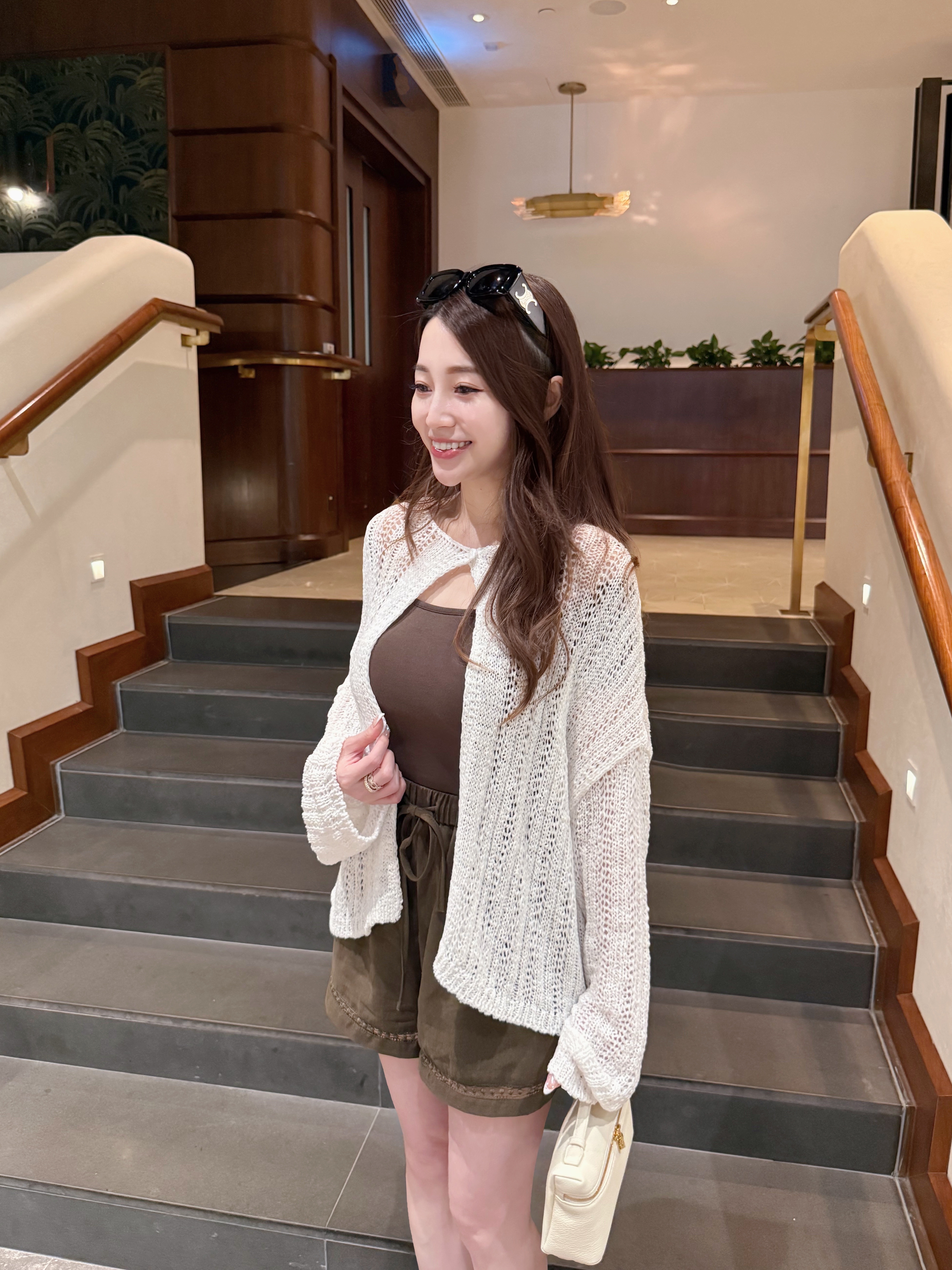 L’Air Pointelle Cardigan