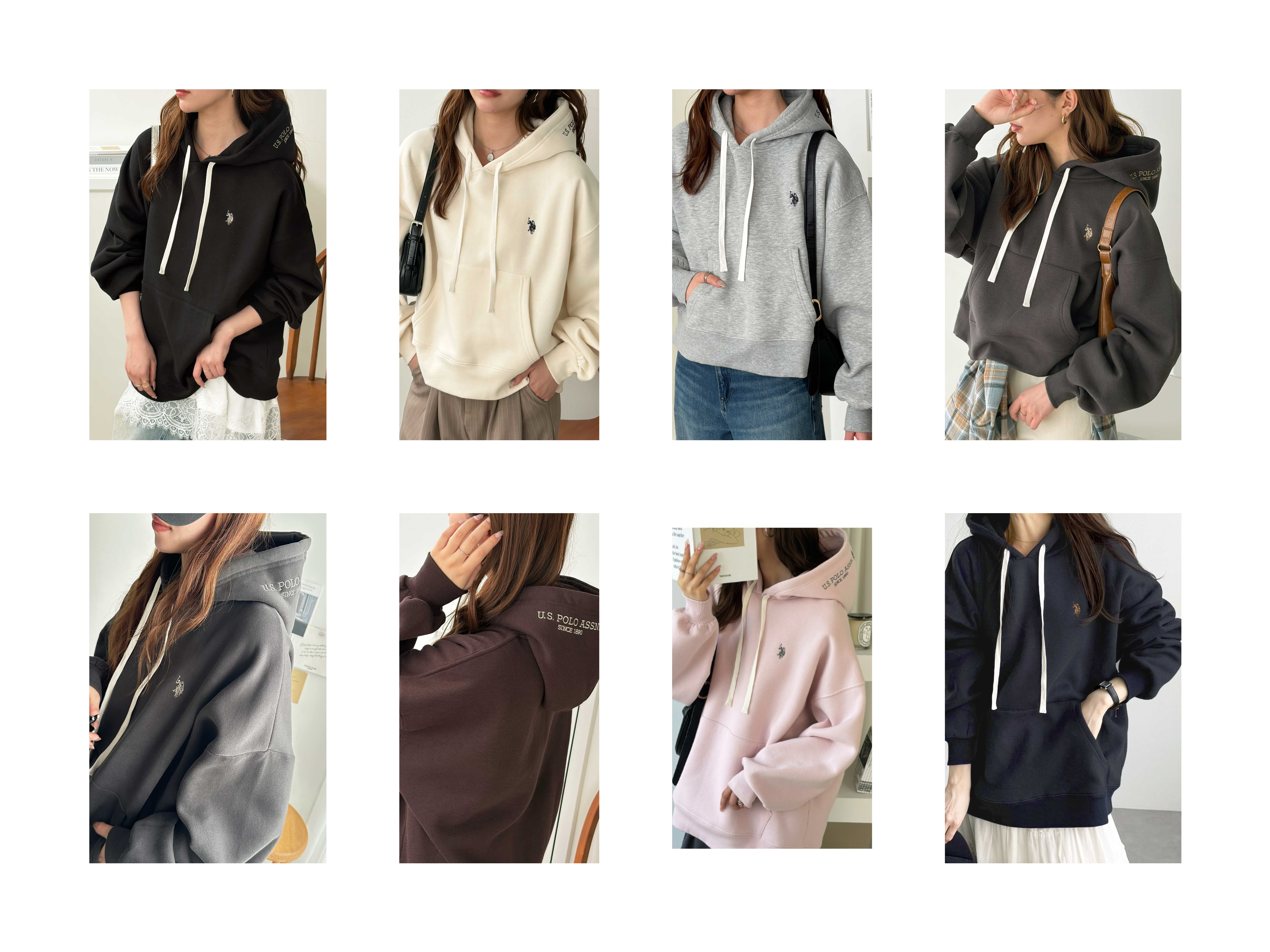 日本直送 限時特價優惠中 US POLO ASSN. Hooded Embroidered Sweatshirt 多色 