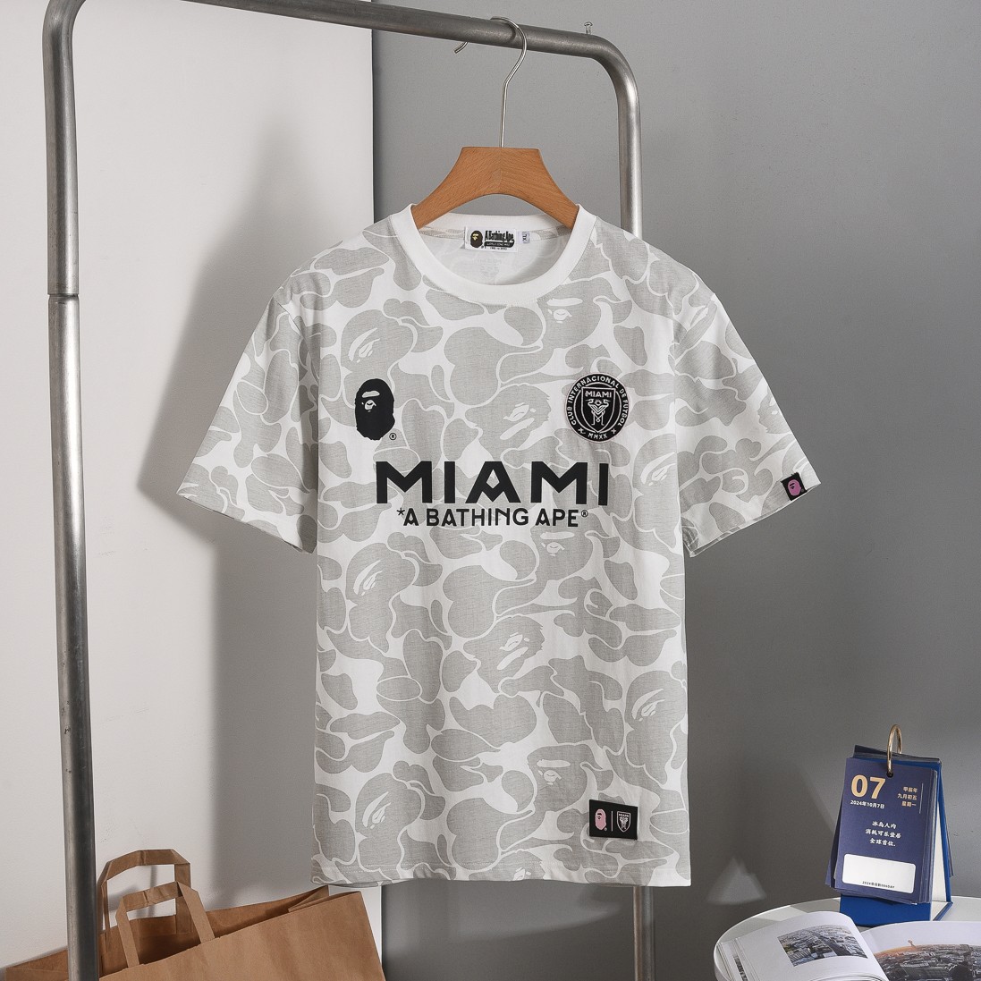 BAPE x Inter Miami CF Camo Tee