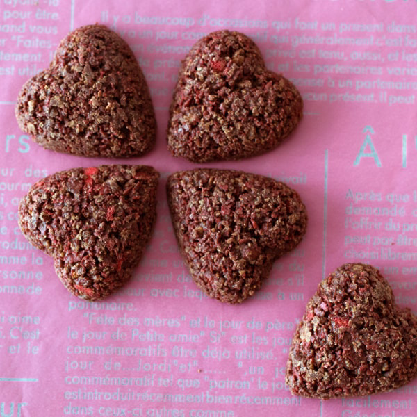 🇯🇵日本風美庵甘王草莓巧克力心形酥餅🍓24入🍫💖