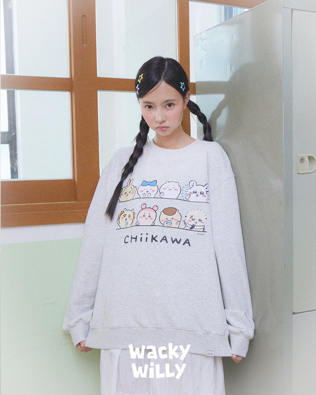 《Pre-Order》Chiikawa & Friends Sweatshirt｜Chiikawa 吉伊卡哇 X wacky willy (26CKW37-P)