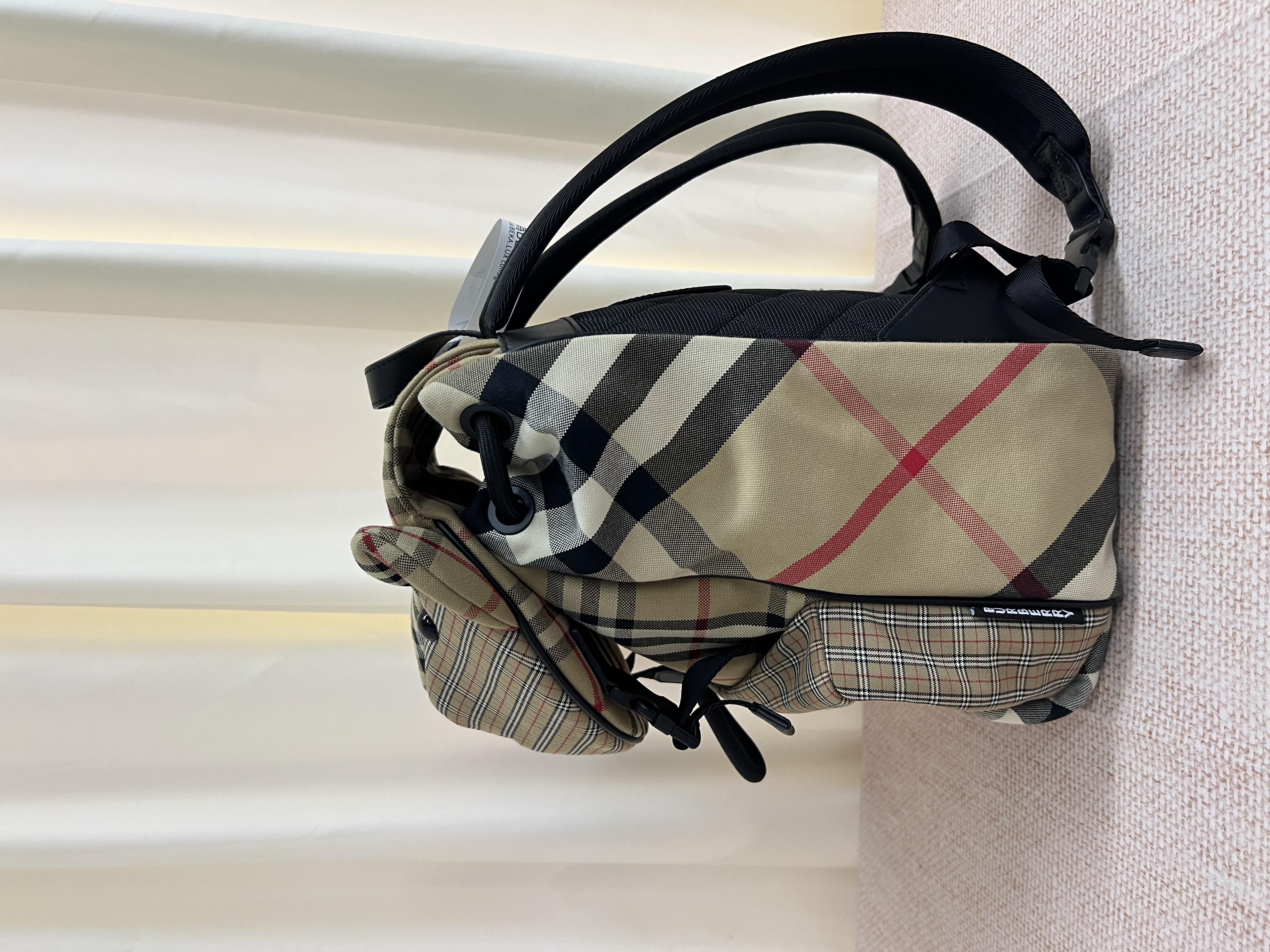 Pre-owned Burberry Kids Thomas 3D Teddy Check-Print Backpack/ Product Code: 26030207