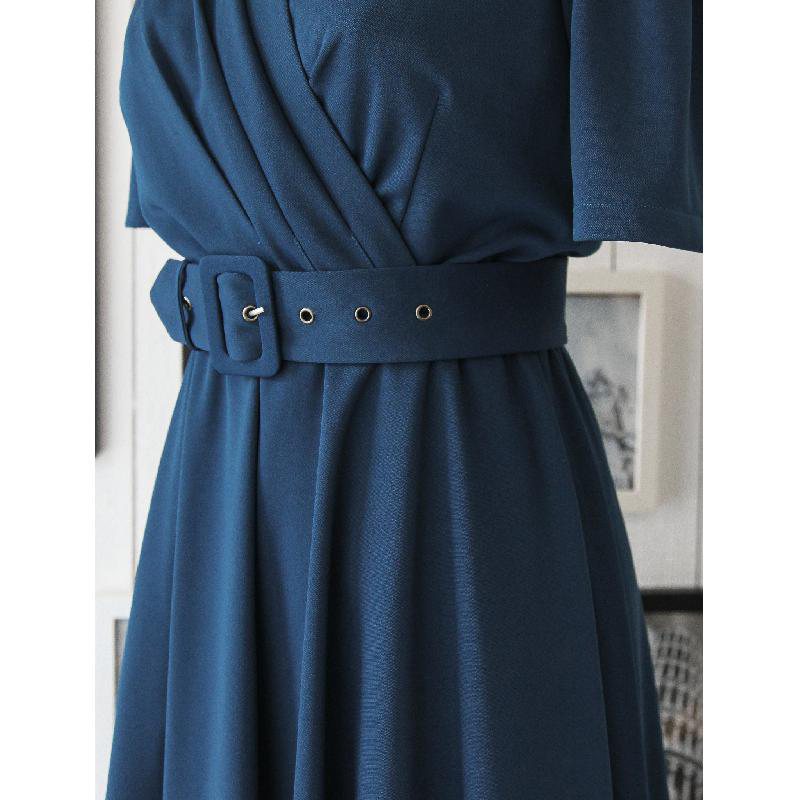 SOLD OUT 1940s Inspired Evening Cross Front Dress (FM008)